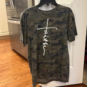 cute camo faith shirt